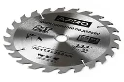 Диск пильний по дереву Apro 180 x 22.2 мм x 24T - мініатюра 2