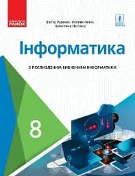 Інформатика. 8 клас. Підручник з поглибленим вивченням