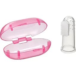 Детская зубная щетка Lindo в футляре розовая (Pk 073 роз)