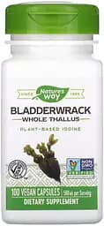 Фукус пухирчастий Nature's Way Bladderwrack, 100 вегакапсул для підтримки щитовидної залози