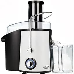 Соковитискач Adler AD 4128 black matte 1000Вт/ контейнер для соку-1л/ контейнер для м'якот-2л/і чорн - мініатюра 2