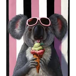 Картина постер на холсте BrushMe Ледяное угощение