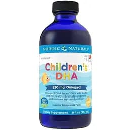 Жирні кислоти Nordic Naturals Children's DHA 530 mg, 119 мл полуниця - Полуниця