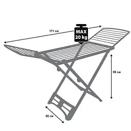 Сушарка для білизни підлогова Casa Si Resin 20m White (CS92066Q01) - мініатюра 4
