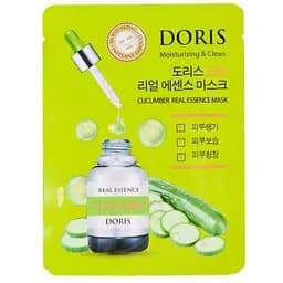 Тканевая маска для лица Jigott Doris Cucumber Real Essence Mask, 25 мл