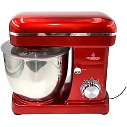 Міксер планетарний з чашею Crownberg CB-3406 тістоміс міксер 6 швидкостей 2200 Вт нержавіюча сталь червоний (CB-3406_2558)