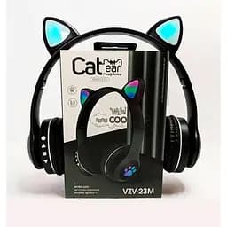 Бездротові дитячі Bluetooth навушники Cat Ear VZV-23M з котячими вушками Чорні