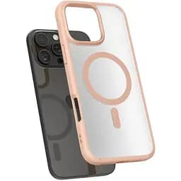 Прозорий чохол Spigen Ultra Hybrid MagSafe Frost Rose Titanium для iPhone 16 Pro Max (ACS08689) - мініатюра 4