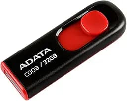 Флеш-накопичувач Adata Flash 32Gb C008 black+red (AC008-32G-RKD)