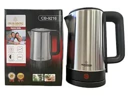 Електрочайник з нержавіючої сталі Crownberg CB-9216  1.2 л 2200 Вт 