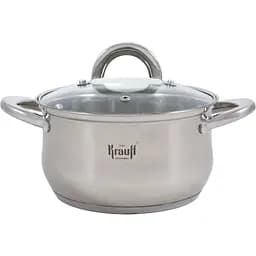 Кастрюля Krauff Steil со стеклянной крышкой 18 см 2.5 л (26-238-074)