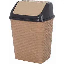 Корзина для мусора Violet House 0752 Роттанг Caramel, 10 л, коричневая (0752 Роттанг CARAMEL с/к 10 л)