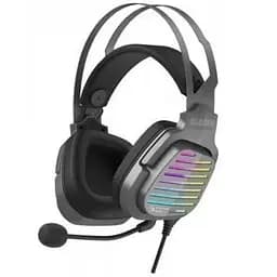 Наушники Bloody G560 Gun Grey игровые микрофон Hi Fi 7.1 виртуальный звук RGB подсветка USB