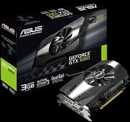 Відеокарта GeForce GTX 1060 3GB Asus Phoenix (PH-GTX1060-3G) Б/В - мініатюра 1