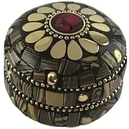 Скринька металева з коралами 3.2х4.7 см