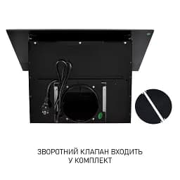 Витяжка декоративна похила Minola HVS 6812 BL 1200 LED - мініатюра 8
