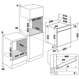 Духовка електрична Whirlpool OMK38HU0B - мініатюра 2