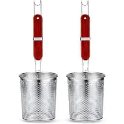 Ситечко для пасты из микроперфорированной нержавеющей стали, для еды, кнедлей, глубокой кухни, 2 шт. (Ситечко, 13 см)