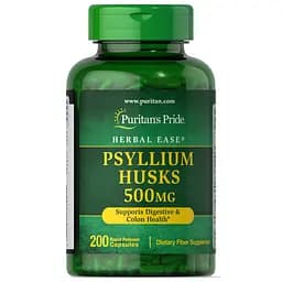 Натуральна добавка Puritan's Pride Psyllium Husks 500 mg 400 капсул