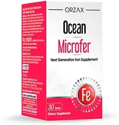 Мікрокапсульоване залізо Orzax Ocean Microfer, 30 таблеток