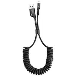 Кабель Baseus Fish eye Spring Data cable Lightning 1m Black