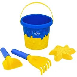 Набор для песка Tigres 39949 Украинский пиксель 4 элемента Разноцветный (4820159399499)