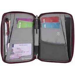 Гаманець Lifeventure Recycled RFID Mini Travel Wallet Темно-фіолетовий - мініатюра 3