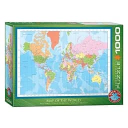 Пазл Eurographics Карта світу, 1000 елементів (6000-1271)
