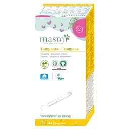 Органические тампоны Regular с аппликатором Masmi 16 шт.