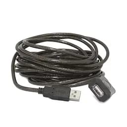 Кабель USB 2.0 AM - USB AF, 10 м, чорний, Cablexpert, активний (UAE-01-10M)