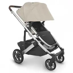 Прогулянкова коляска Uppababy Cruz V2 - Declan + Люлька Uppababy Carrycot-Declan-Oat Melange Silver Frame - мініатюра 9