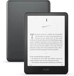 Електронна книга Kindle Paperwhite 12th Gen 2024 Signature Edition Metallic Black, 32GB, 7 E Ink Carta, HD-екран, покриття антивідблиску, підсвічування, сенсорний екран, Bluetooth/Wi-Fi, захист від вологи, 300 dpi, чорна