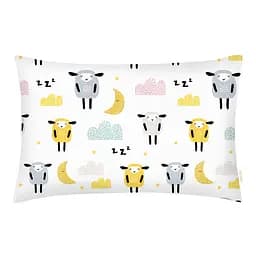 Дитяча постільна білизна в ліжечко SHEEPS CS2, жовтий (SheepYellowGreyBeige_DropRose110x160_140) - мініатюра 3