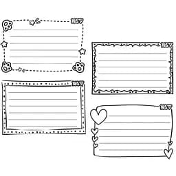 Наліпки на зошити Yes Монохром 8 шт. (955535)