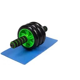 Ролик для пресса EasyFit с ковриком Зеленый (3 колеса) (EF-1353-G)