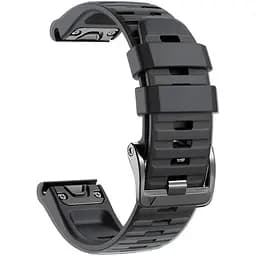 Силіконовий ремінець на смарт годинник Garmin 51 mm, Silicone, black, зі зручною застібкою, на фітнес браслет, ArmorStandart (ARM60803) - мініатюра 3