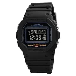 Наручний годинник чоловічий 1628 All Black Skmei acs0030671