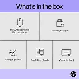 Комп'ютерна миша HP 920 Ergonomic Vertical WL/BT чорний teh0014074 - мініатюра 9