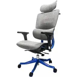 Геймерське крісло GT Racer сіре із синім (X-626 Gray/Blue) - мініатюра 3