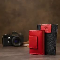 Жіноча шкіряна візитниця GRANDE PELLE 7х10х1.5 см acs0018800 - мініатюра 9
