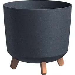 Горшок для цветов Prosperplast Gracia Tubus Eco Wood антрацит (70887-433)