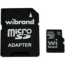 Карта памяти Wibrand microSDXC, 256Gb, Class10 UHS-I U3, адаптер SD (WICDHU3/256GB-A)