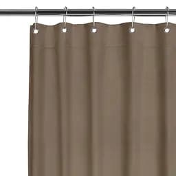 Шторка для душа и ванной Cosas с кольцами 180х200 espresso, шоколад (ShowerCurtains_18Espresso_DUK_180x200_Hook)