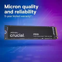 Накопичувач SSD Crucial m.2 NVMe 1TB P510 PCIe 5.0 (CT1000P510SSD8) - мініатюра 6