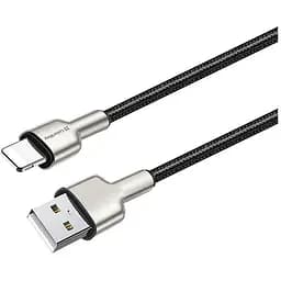 Дата кабель USB 2.0 AM to Lightning 1.0m head metal black ColorWay (CW-CBUL046-BK)