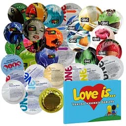 Набір One Презервативи Love Box 30 шт. + Чекова книжка Love is (4821002028443)