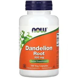 Натуральная добавка NOW Dandelion Root 500 mg, 100 вегакапсул