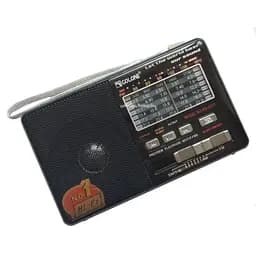 Радіоприймач з USB + Micro SD і акумулятором, Golon RX-2277 Чорний, з MP3 плеєром від флешки (ST)
