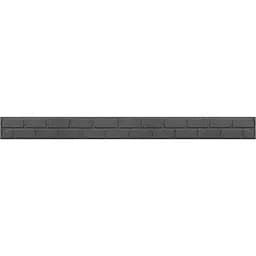 Декоративний бордюр для саду MultyHome цеглини 9х2х120 см сірий (243805)