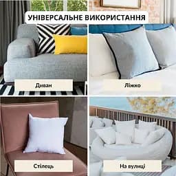 Подушка Idei Nordic Classic антиалергенна 50х50 см біла (8000034682) - мініатюра 5